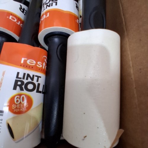 14PC LINT ROLLERS AND WHIT SOFT SPOT BRUSHES - WHITE/BLACK image 3