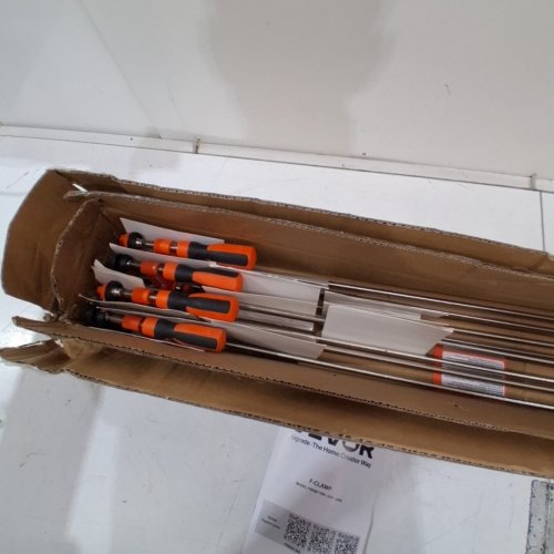 8PK BAR F-CLAMPS FOR WOODWORKING - 36" - 600LB LOAD LIMIT - ORANGE/SILVER (MODEL: 36IN) image 3
