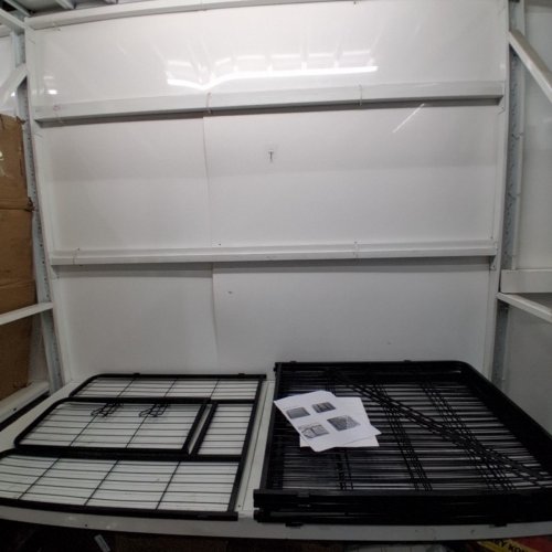 BESTPET HEAVY DUTY PET PLAYPEN WITH DOOR - 8 PANELS - 32" - BLACK (MODEL: HP3232-8-BLACK) image 2