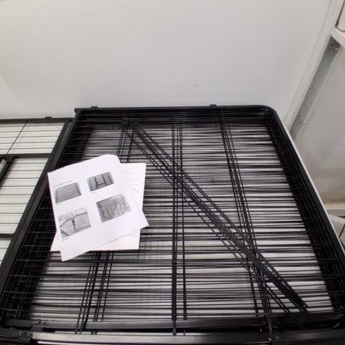 BESTPET HEAVY DUTY PET PLAYPEN WITH DOOR - 8 PANELS - 32" - BLACK (MODEL: HP3232-8-BLACK) image 3