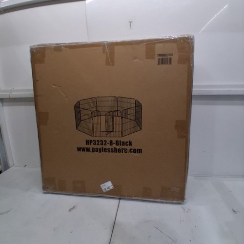 BESTPET HEAVY DUTY PET PLAYPEN WITH DOOR - 8 PANELS - 32" - BLACK (MODEL: HP3232-8-BLACK) image 4