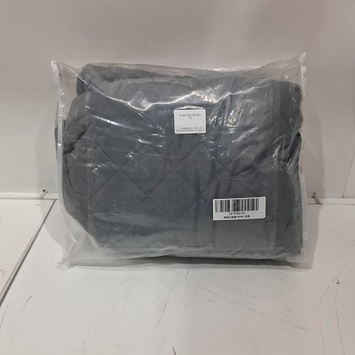 REVERSIBLE RECLINER CHAIR FURNITURE COVER WITH ELASTIC EXTENSION STRAPS - 23" X 96" - GREY image 4