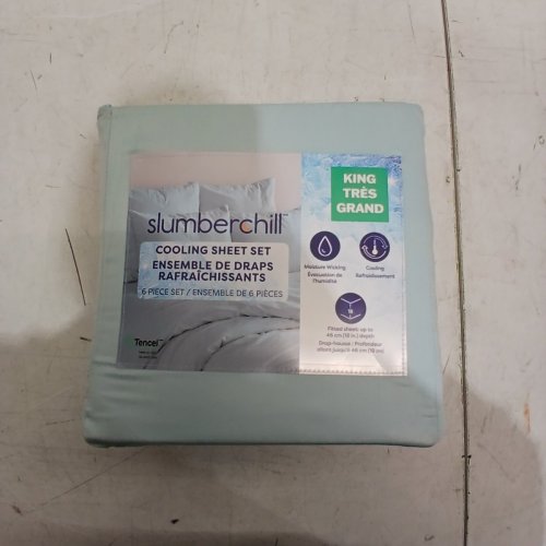 6PC SLUMBERCHILL COOLING SHEET SET - KING - LIGHT BLUE (STYLE : 1796336) image 2