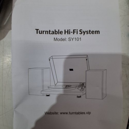SEEYING TURNTABLE HI-FI VINYL RECORD PLAYER SYSTEM, 36W - BROWN - (MODEL: SY101) image 4
