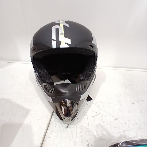 4PC SANQING SPARK OFF-ROAD HELMET SET GOGGLES, GLOVES, MASK - LARGE - GREY/BLACK - (MODEL: WT-802) image 5