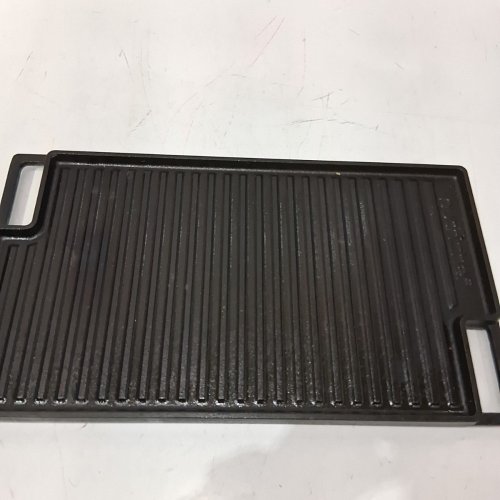 NUTRICHEF CAST IRON REVERSIBLE GRIDDLE GRILL PLATE - 18" X 10" - BLACK (MODEL: NCCIRG59) image 2