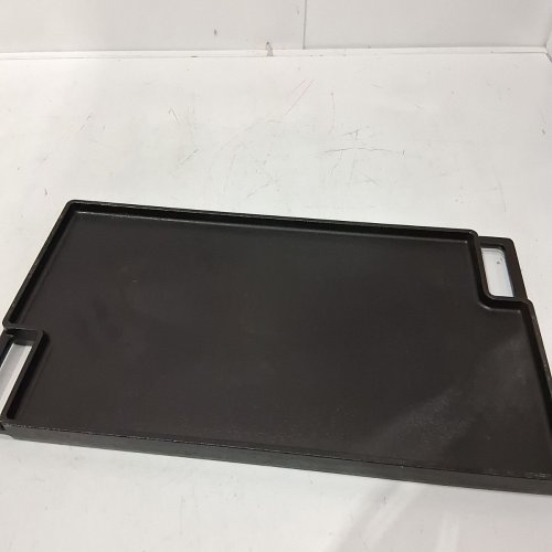 NUTRICHEF CAST IRON REVERSIBLE GRIDDLE GRILL PLATE - 18" X 10" - BLACK (MODEL: NCCIRG59) image 3