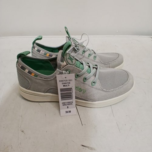 WOMEN'S HURLEY CASTAIC SNEAKER - SIZE 8 - GREY/GREEN (STYLE: 5566708) image 3