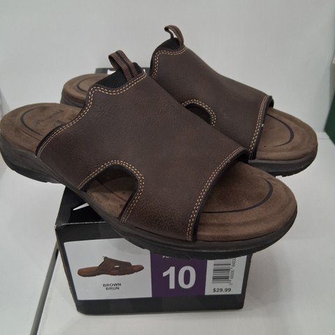 MEN'S PROSPECTOR AUSTIN 2.0 SLIDE SANDAL - SIZE 10 - BROWN/BLACK (STYLE : 1982232) image 2