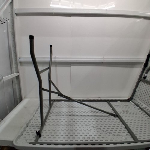 PORTABLE PLASTIC FOLDING TABLE - 8FT - WHITE (MODEL: FT-Z24T8-WHITE) image 7