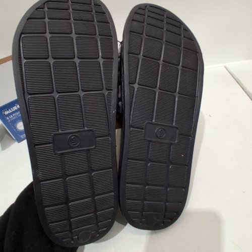 MEN'S POOL SLIDE SANDALS - SIZE 9 - BLACK/WHITE (STYLE: 14CONORM26) image 5