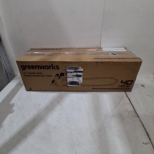 GREENWORKS PRO CORDLESS CHAINSAW *TOOL ONLY* - 40V - 14" - GREEN/BLACK - (MODEL: 2000600) image 4