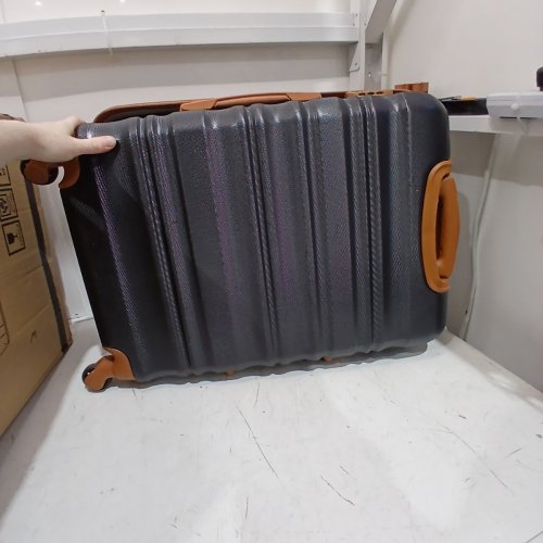 LONG VACATION CARRY ON LUGGAGE - 20" - BLACK/BROWN image 7
