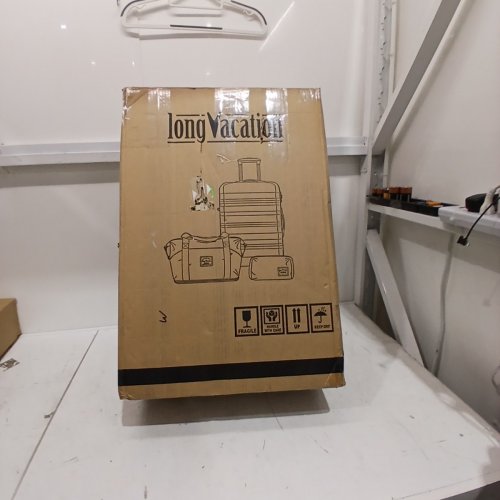 LONG VACATION CARRY ON LUGGAGE - 20" - BLACK/BROWN image 8