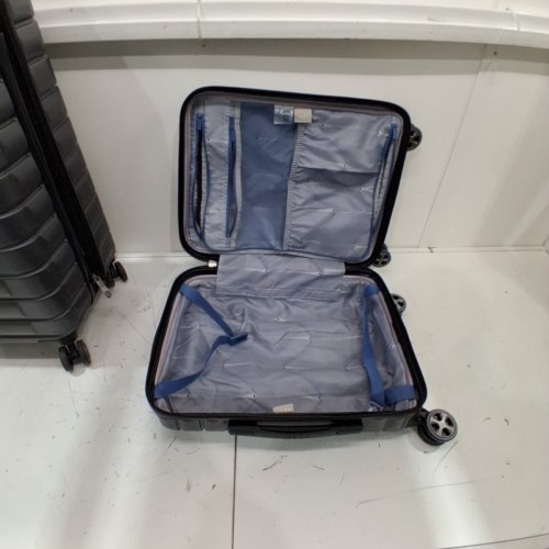 2PC DELSEY PARIS EXPANDABLE SUITCASE AND CARRY ON - 25" AND 18" - DARK GREY (MODEL: 2622194) image 4