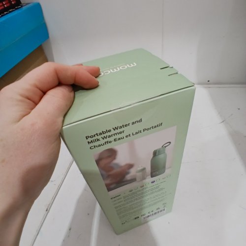 MOMCOZY PORTABLE BEVERAGE WARMER WITH DUAL HEATING MODES FOR BREAST MILK & WATER - 17OZ CAPACITY - PALE GREEN (MODEL: MW05) image 3