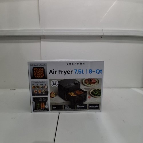 CHEFMAN CRISPINATOR HIGH POWERED AIR FRYER - 8QT - BLACK (MODEL: C38-8WD7-1M-1CAP / 1993109) image 2