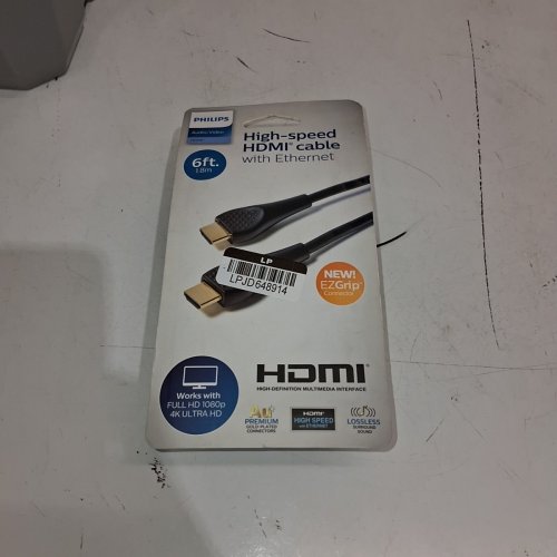 PHILIPS HIGH-SPEED HDMI CABLE WITH ETHERNET - 6FT - BLACK image 2