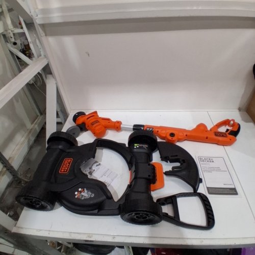 BLACK + DECKER 3-IN-1 COMPACT ELECTRIC MOWER, 12" - ORANGE (MODEL: BESTA512CM) image 2