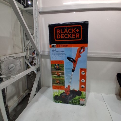 BLACK + DECKER 3-IN-1 COMPACT ELECTRIC MOWER, 12" - ORANGE (MODEL: BESTA512CM) image 3