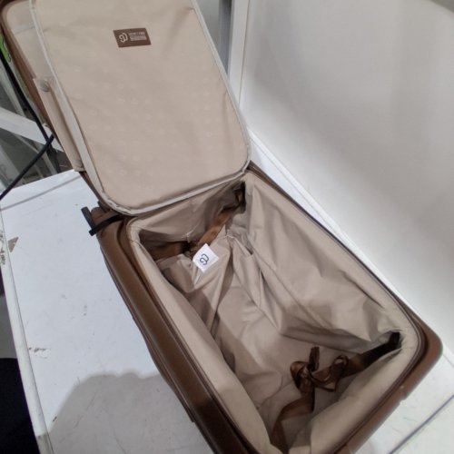 NINETYGO JOURNEY 2.0 HARDSHELL CARRY-ON LUGGAGE - 20" SUITCASE WITH FRONT COMPARTMENT & TSA LOCK - COFFEE BROWN (MODEL: CASR-CFE220-BW13) image 3