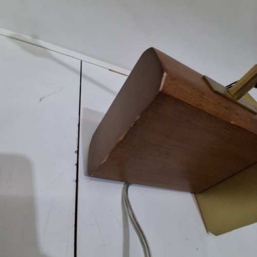 HEARTH & HAND™ WITH MAGNOLIA WOOD MID TONE BOOKSHELF LAMP - WOOD/ BRASS (ITEM: 324-00-0307) image 5
