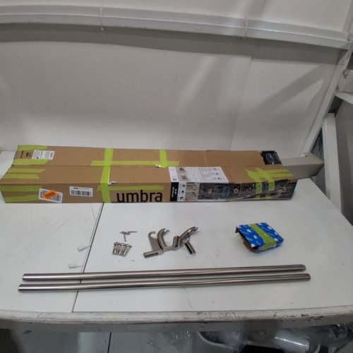UMBRA TWILIGHT SINGLE CURTAIN ROD - 30" - 84" - NICKEL image 2
