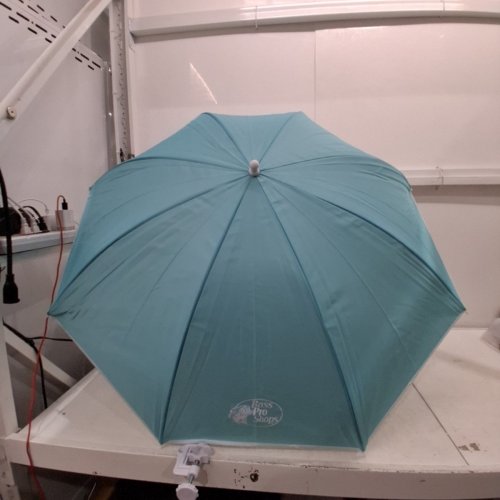 2 BPS CLAMP-ON UMBRELLAS - 3FT - TEAL/WHITE image 4