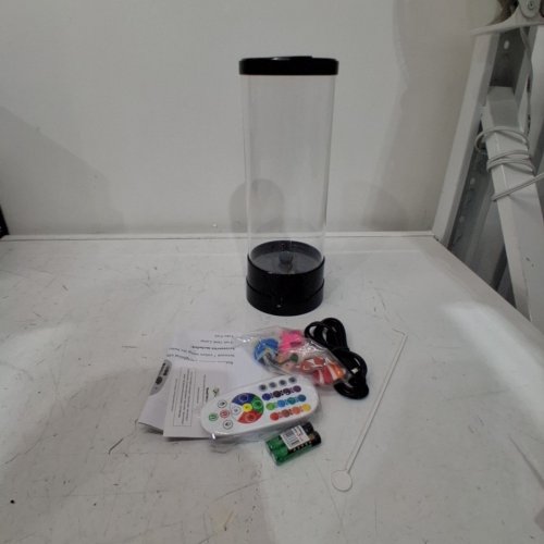SENCU SENSORY FISH LAMP, 4 FISH INCLUDED - 11.35" H - BLACK image 2