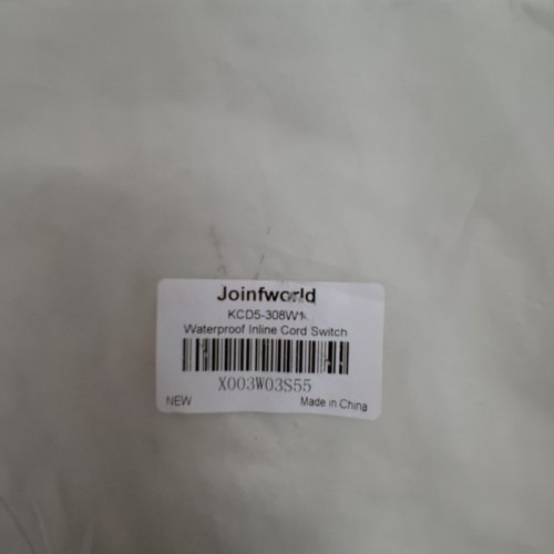 JOINFWORLD WATERPROOF INLINE CORD SWITCH - 2FT - BLACK (MODEL: KCD5-308W1) image 3