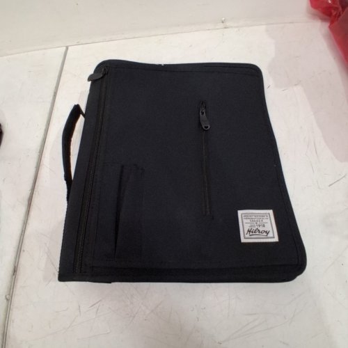 HILROY DOUBLE BOOSTER D-RING ZIPPER BINDER WITH MULTIPLE POCKETS & PEN HOLDERS - 2" - BLACK (MODEL: 4304982) image 2