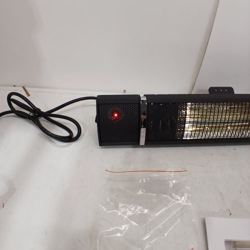 TMWINGS WALL-MOUNTED ELECTRIC INFRARED INDOOR/OUTDOOR HEATER WITH REMOTE - 26.5" X 7" X 5.9" - 500W/1000W/1500W - BLACK - (MODEL: JHGI-1500R) image 2