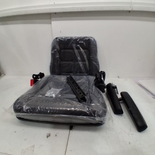 UNIVERSAL REPLACEMENT SEAT WITH ADJUSTABLE ARMRESTS - FITS TRACTORS FORKLIFTS & MOWERS - BLACK (MODEL:11Z-4531-I17L) image 2