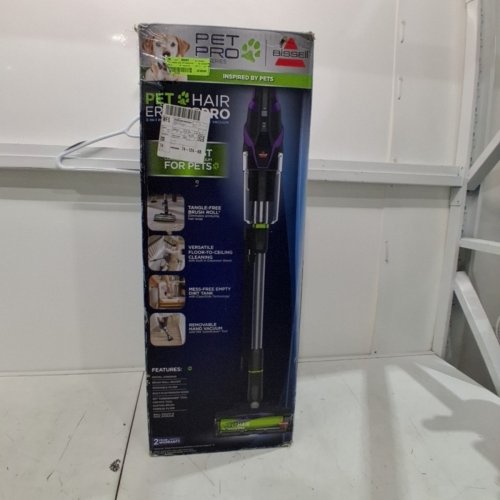 BISSELL PET HAIR ERASER PET PRO CORDED STICK VACUUM CLEANER - 10.5" X 9.5" - BLACK - (MODEL: 2831D) image 9