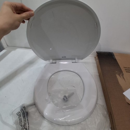 BEMIS ECONOMY PLASTIC TOILET SEAT - WHITE (MODEL: 730SLEC 000) image 3