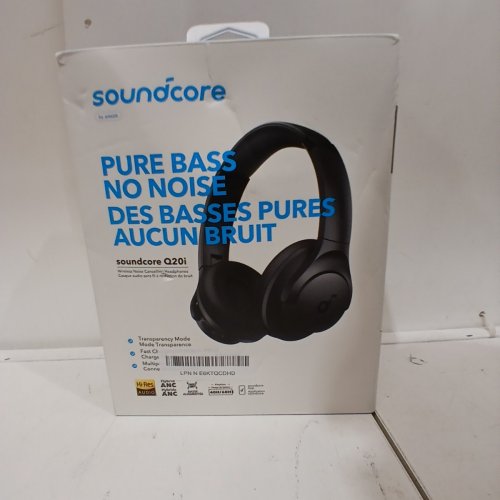 SOUNDCORE BY ANKER Q20I HYBRID ACTIVE NOISE CANCELLING WIRELESS OVER-EAR BLUETOOTH HI-RES BIG BASS HEADPHONES - BLACK - (MODEL: A3004) image 5