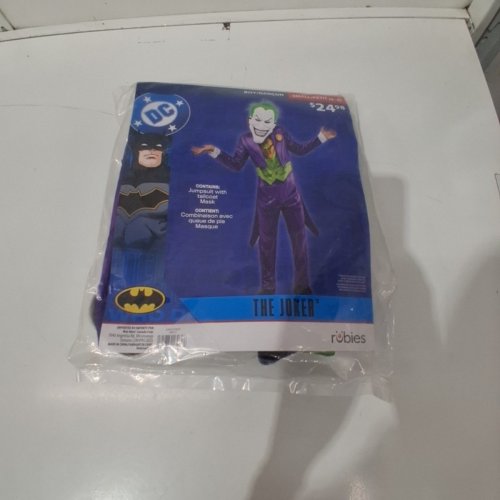 2PC BOYS RUBIES JOKER COSTUME WITH MASK - SMALL (4-6) PURPLE / GREEN image 2