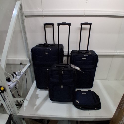 4PC TRAVEL SELECT AMSTERDAM EXPANDABLE ROLLING LUGGAGE SET - BLUE (MODEL: TS6950N) image 2