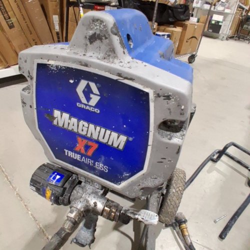 GRACO MAGNUM X7 CART AIRLESS PAINT SPRAYER - BLUE/GREY (MODEL: 262805) image 6