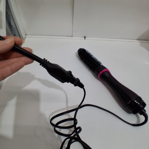 REVLON ONE-STEP ROOT-BOOSTER ROUND DRYER & STYLER BRUSH - 1.5" - BLACK/PINK (MODEL: RVDR5292F) image 2