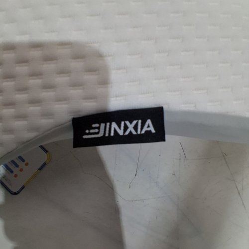 JINXIA ERGONOMIC ORTHOPEDIC NECK SUPPORT MEMORY FOAM PILLOW WITH REMOVABLE PILLOWCASE - 22" X 13" - WHITE/GREY image 4