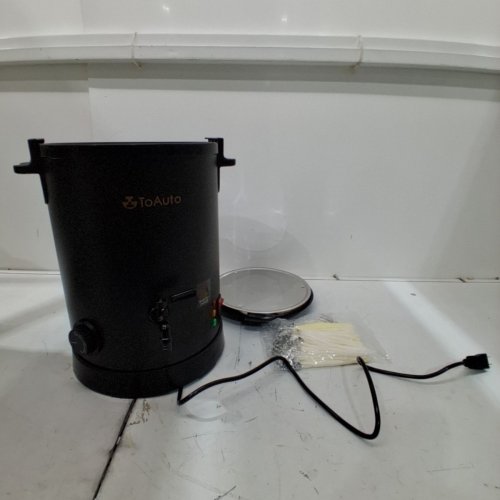 TOAUTO COMMERCIAL WAX MELTER WITH HEATING CORE SPOUT - MELTS 16LBS TO 8QT - BLACK (MODEL: WMF-8L) image 3