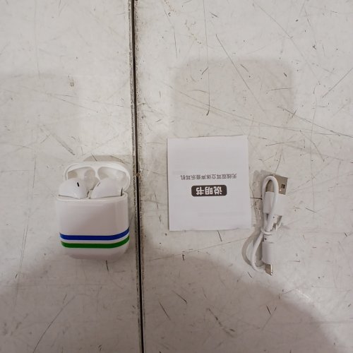 TWS I12 WIRELESS BLUETOOTH 5.0 HEADPHONES EARBUDS - WHITE (MODEL: I12) image 2