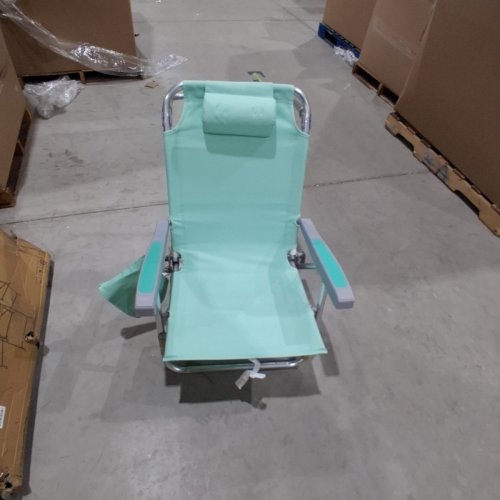 SUNNYFEEL BACKPACK STYLE LOW FOLDING BEACH CHAIR - MINT GREEN (ITEM: AC1293W) image 3