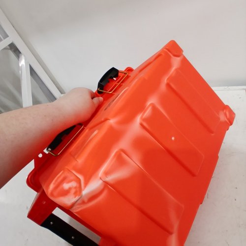 BPS UTILITY CRATE DRY STORAGE BOX - 18-3/8" X 12-1/8" X 8-1/4" - ORANGE image 3