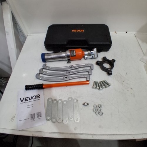 VEVOR HYDRAULIC GEAR PULLER - 15 TON MAX CAPACITY - 12" JAW HYDRAULIC PULLER WITH CASE - ORANGE - (MODEL: YL-15T) image 2