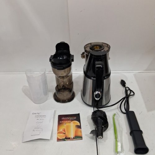 OHTE SLOW MASTICATING JUICER FOR FRUITS & VEGETABLES, 250W - 3.9" CHUTE - STAINLESS STEEL image 2