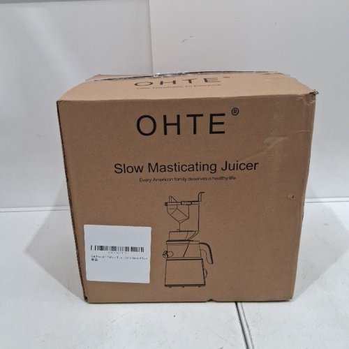 OHTE SLOW MASTICATING JUICER FOR FRUITS & VEGETABLES, 250W - 3.9" CHUTE - STAINLESS STEEL image 5