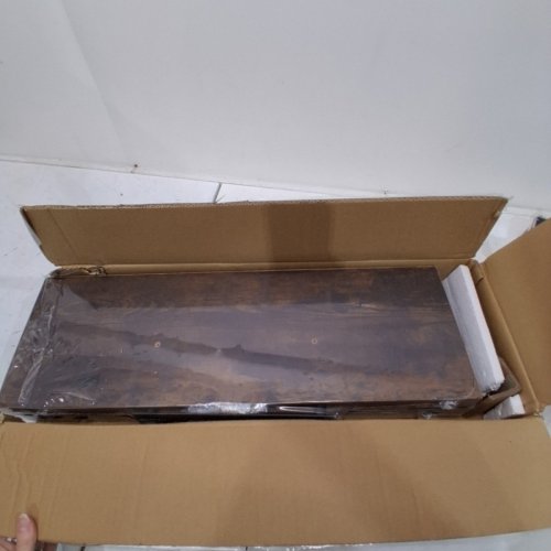 2PK INHABIT UNION OAK FLOATING SHELVES FOR WALL - 24" - RUSTIC BROWN (MODEL: IU-WS-1167) image 2