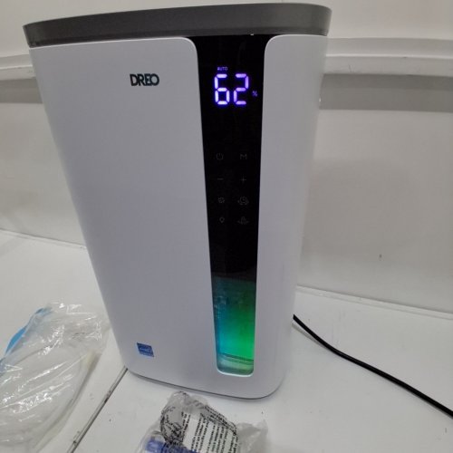 DREO 73 PINT SMART DEHUMIDIFIERS FOR BASEMENTS, HOME UP TO 2000 SQ FT - 41DB - WHITE (MODEL: DR-HDH003S) image 2